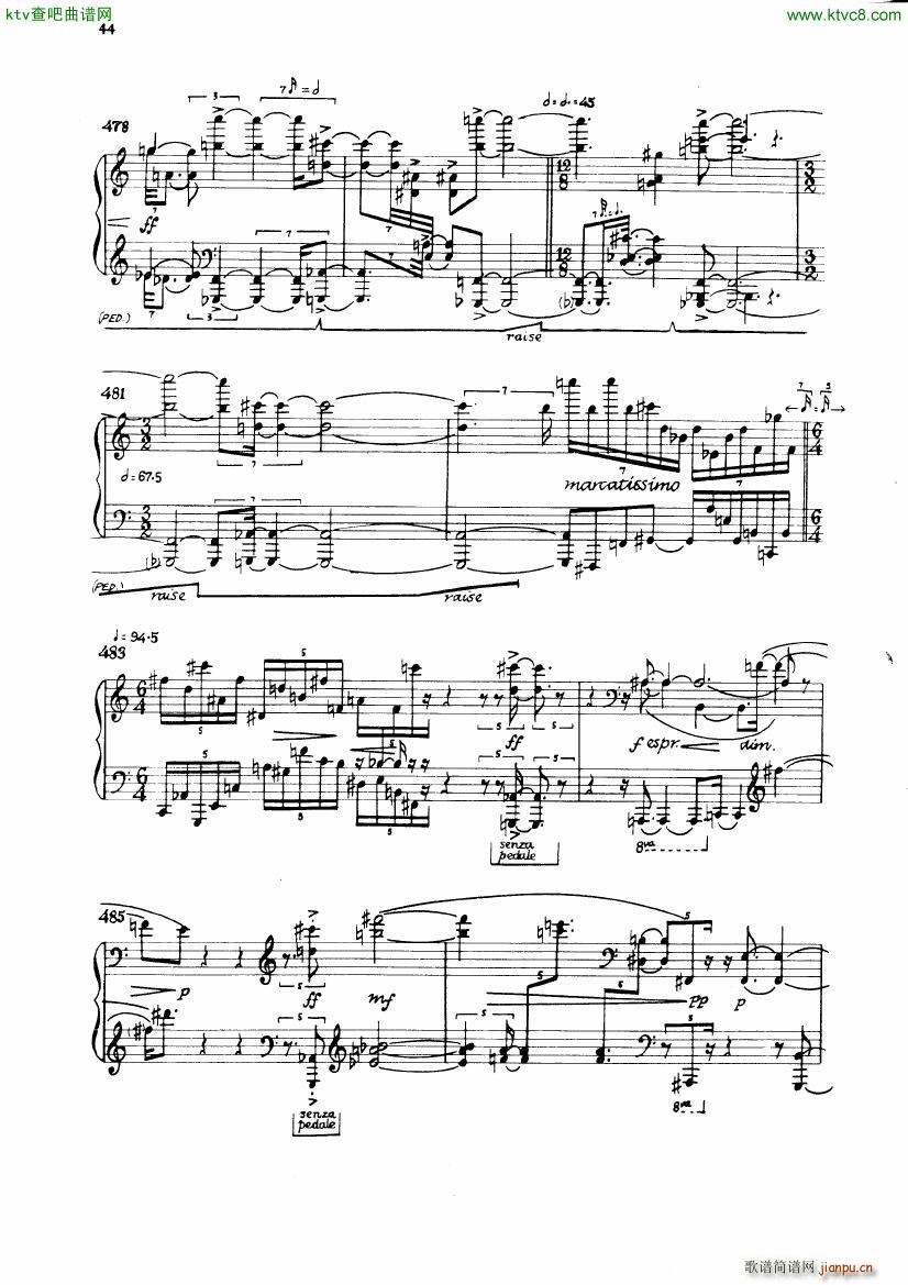 Carter Night Fantasies(钢琴谱)47