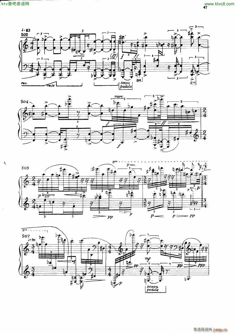 Carter Night Fantasies(钢琴谱)50