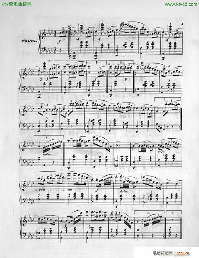 Carreno The Gottschalk Waltz(钢琴谱)3