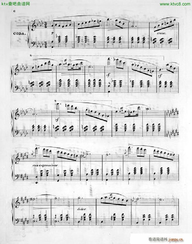 Carreno The Gottschalk Waltz(钢琴谱)6