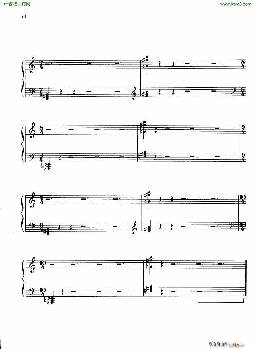 John Cage Piano works 1938 1948 二(钢琴谱)7