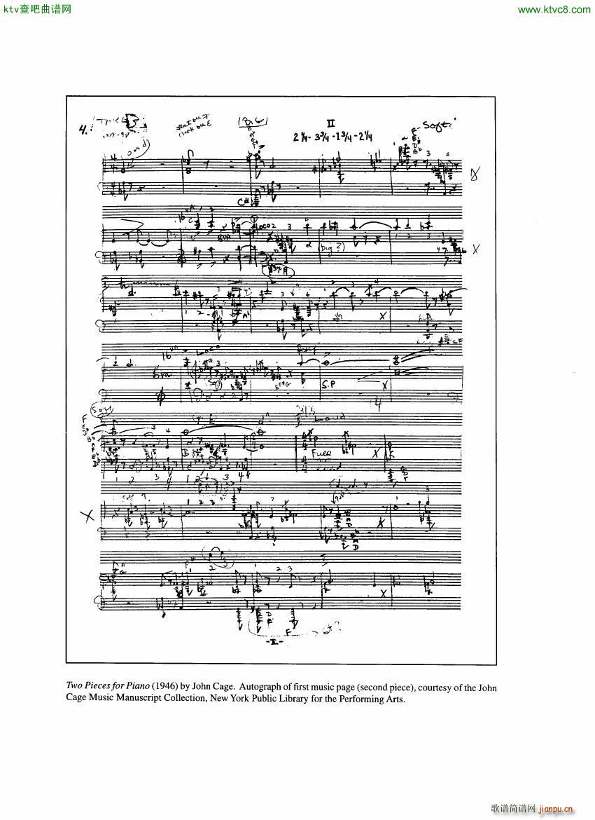 John Cage Piano works 1938 1948 二(钢琴谱)8