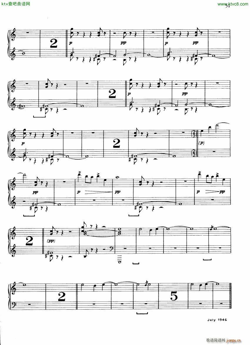 John Cage Piano works 1938 1948 二(钢琴谱)10