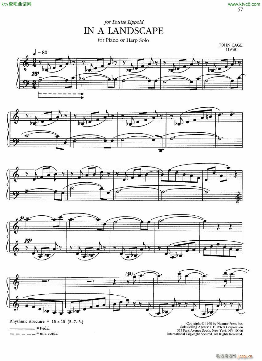John Cage Piano works 1938 1948 二(钢琴谱)16