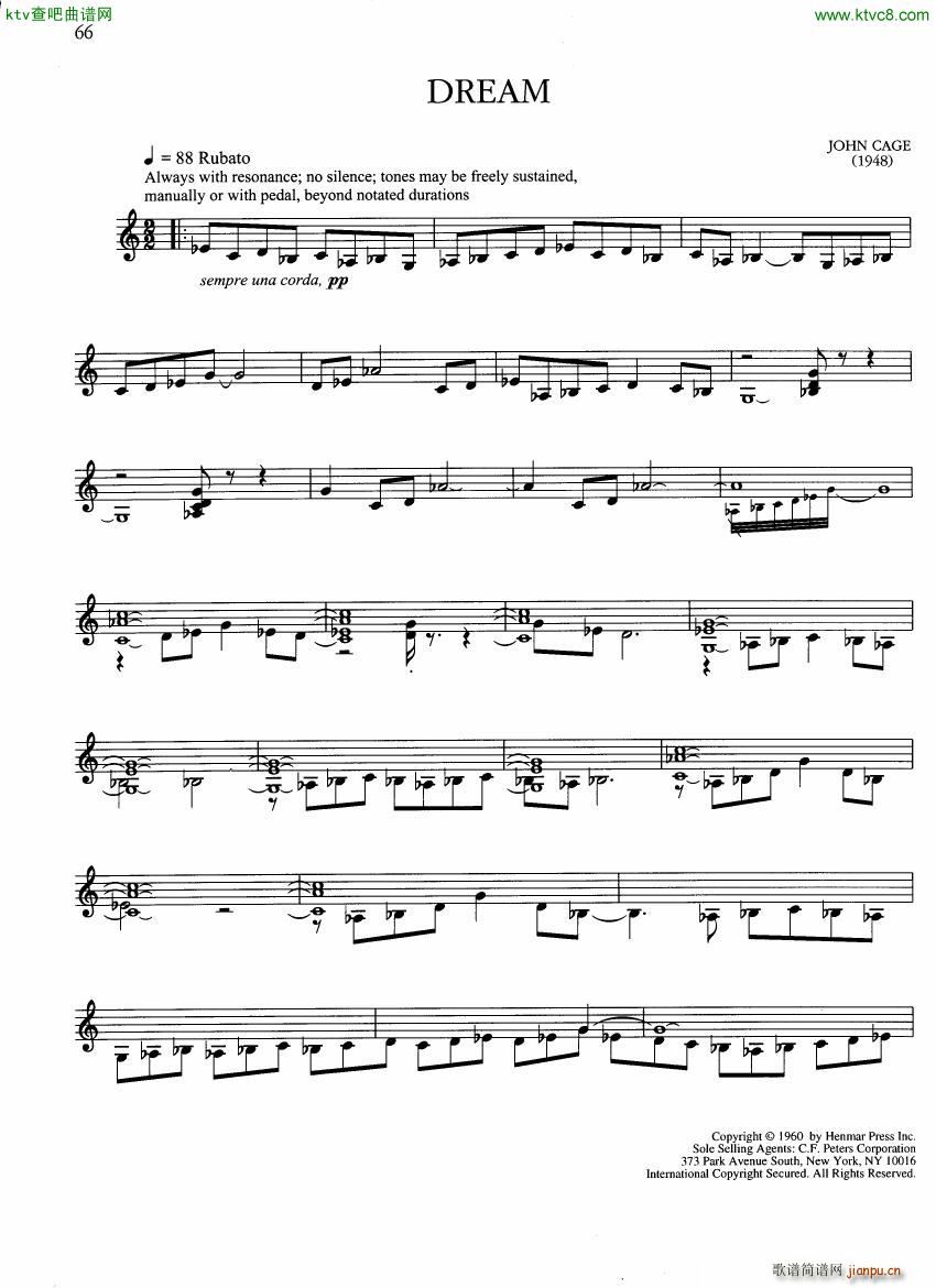 John Cage Piano works 1938 1948 二(钢琴谱)26