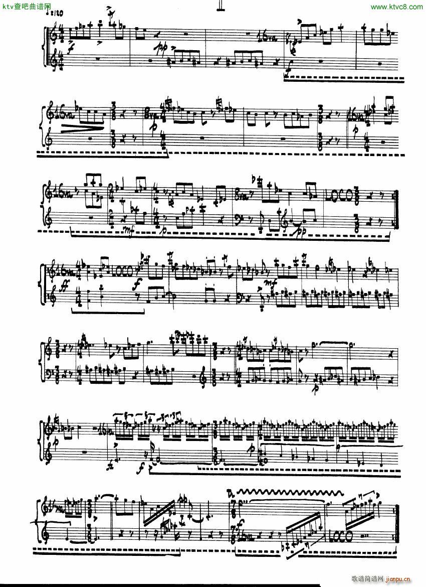 Cage Sonatas and Interludes for prepared piano(钢琴谱)5