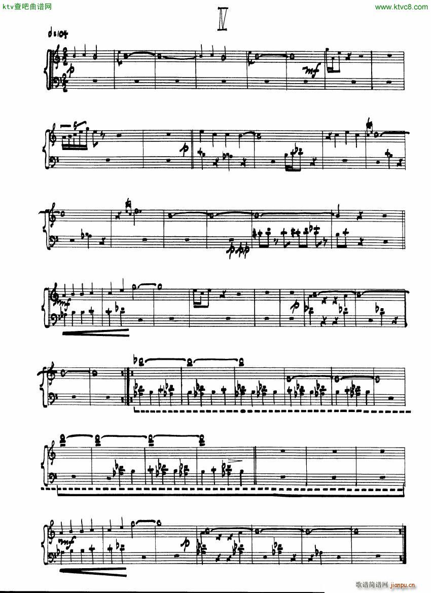 Cage Sonatas and Interludes for prepared piano(钢琴谱)7