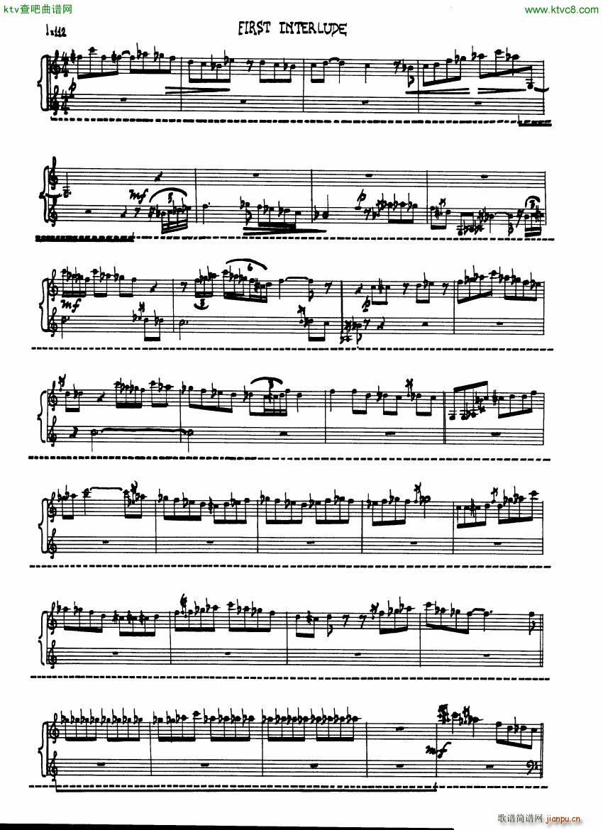 Cage Sonatas and Interludes for prepared piano(钢琴谱)9