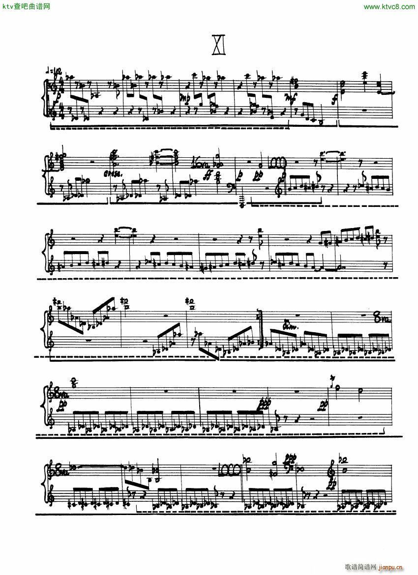 Cage Sonatas and Interludes for prepared piano(钢琴谱)24