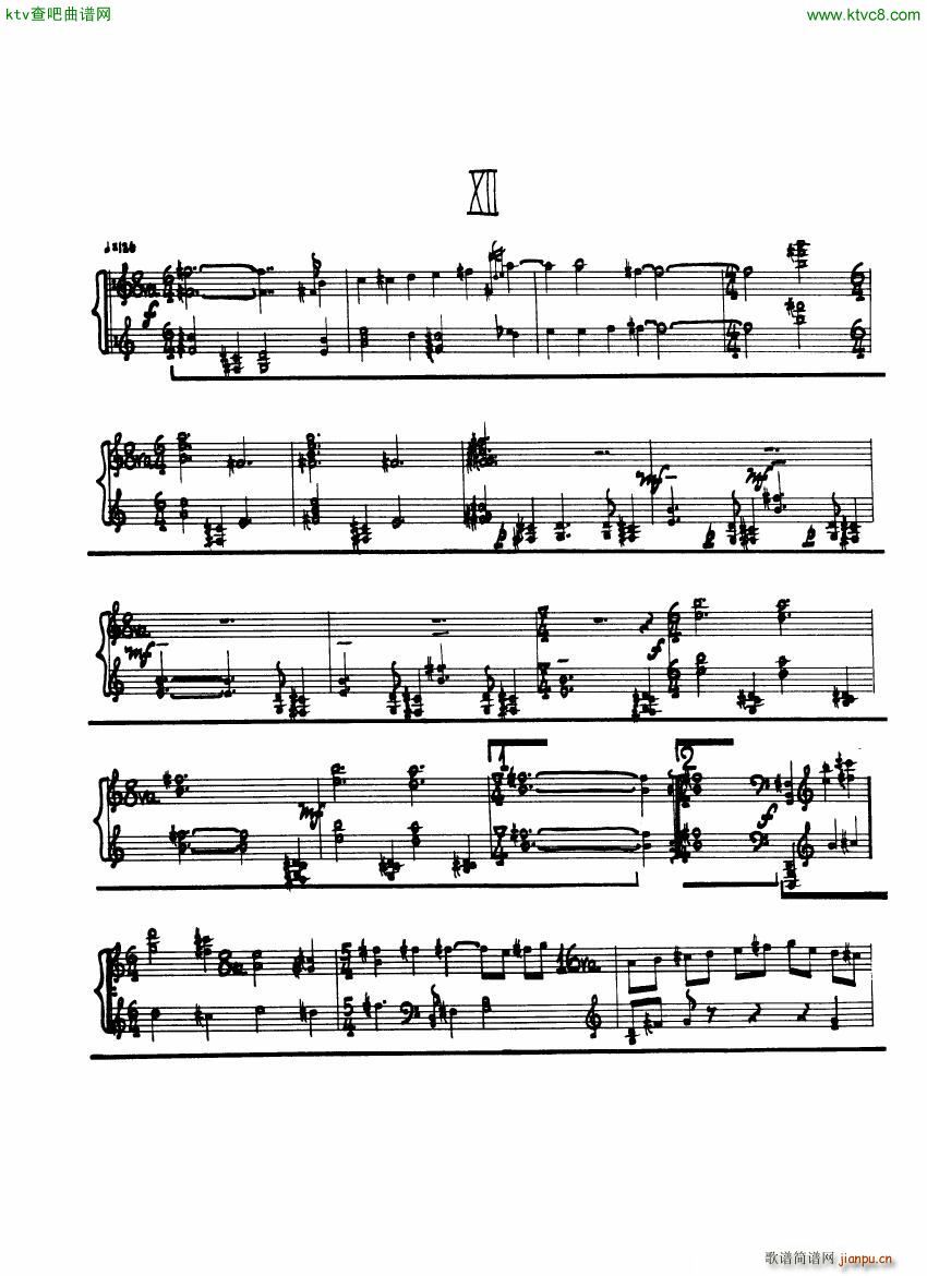 Cage Sonatas and Interludes for prepared piano(钢琴谱)26