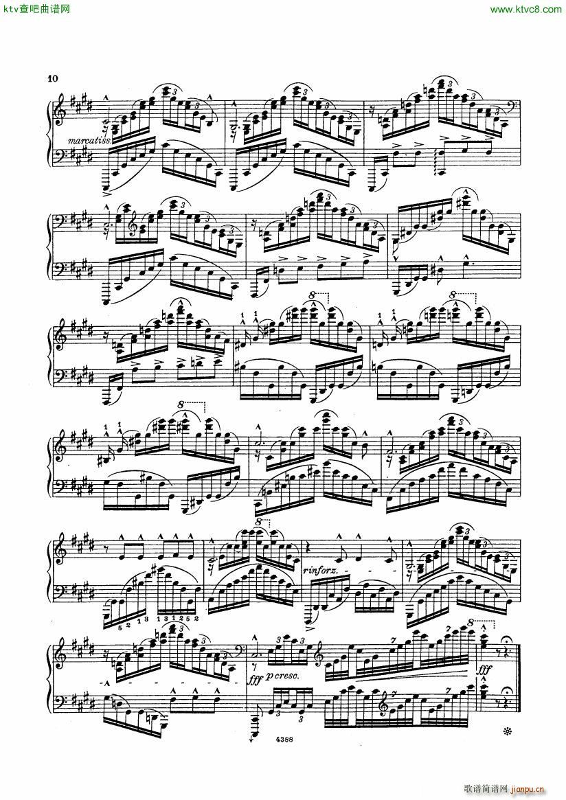 Bortkiewicz Op29 12 Etudes Nouvelles Book 1(钢琴谱)9