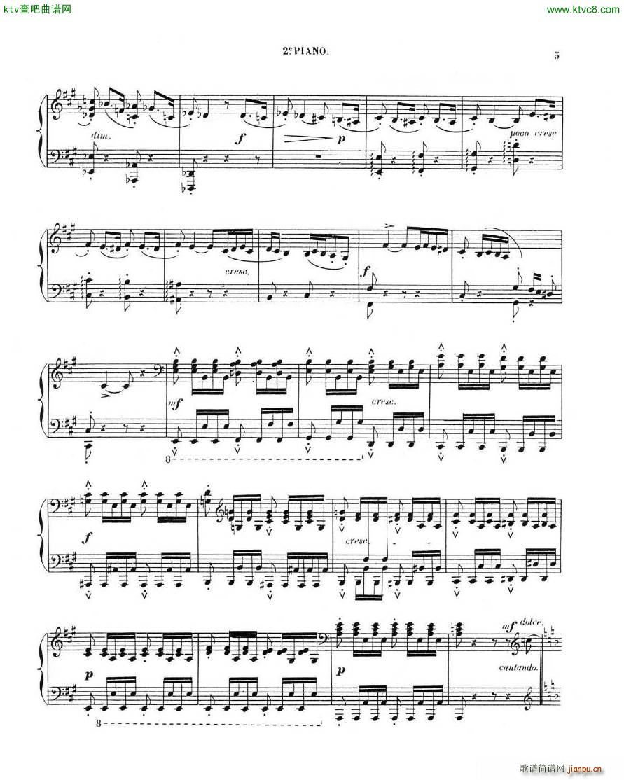 Chaminade Cecil La Sevillane for 2 pianos 4 hands(钢琴谱)14