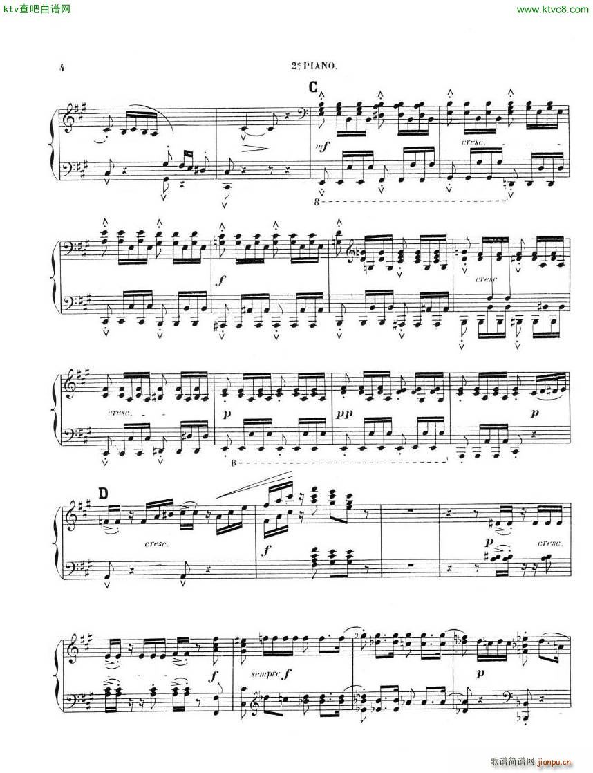 Chaminade Cecil La Sevillane for 2 pianos 4 hands(钢琴谱)13