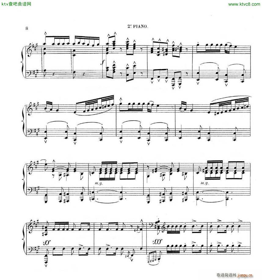 Chaminade Cecil La Sevillane for 2 pianos 4 hands(钢琴谱)17