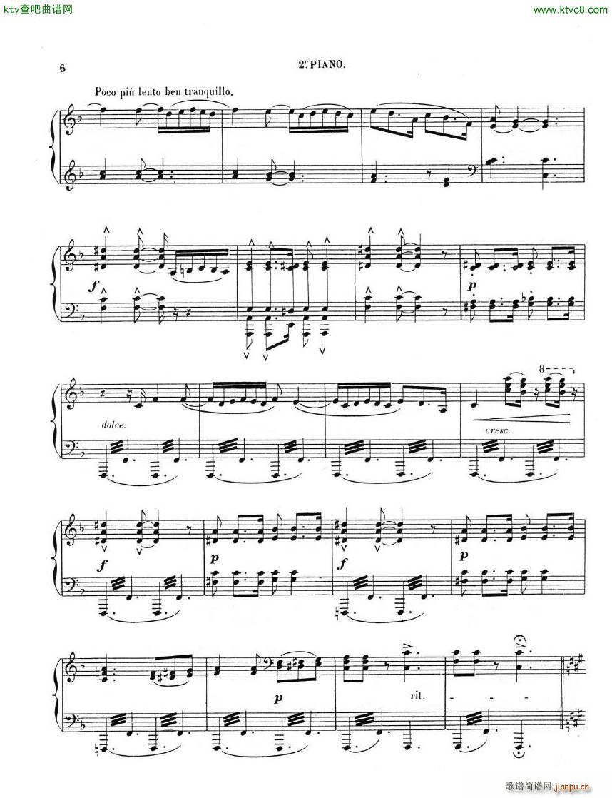 Chaminade Cecil La Sevillane for 2 pianos 4 hands(钢琴谱)15