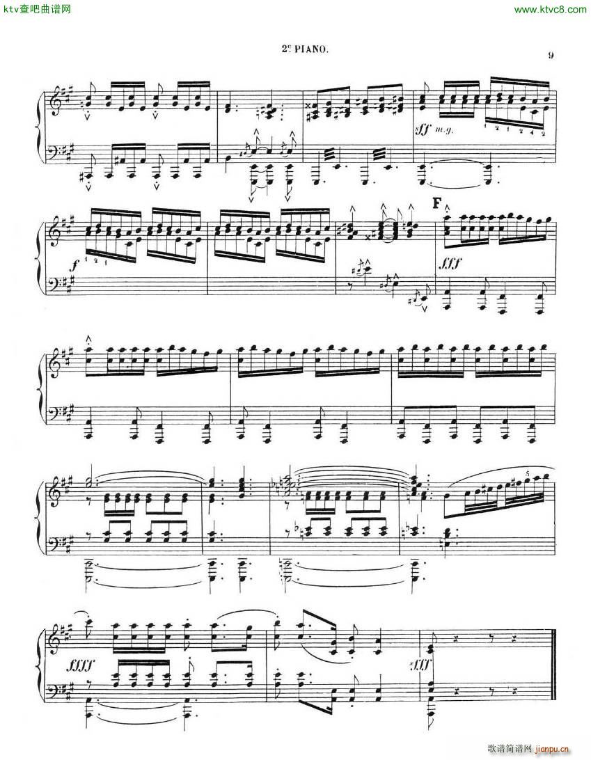 Chaminade Cecil La Sevillane for 2 pianos 4 hands(钢琴谱)18