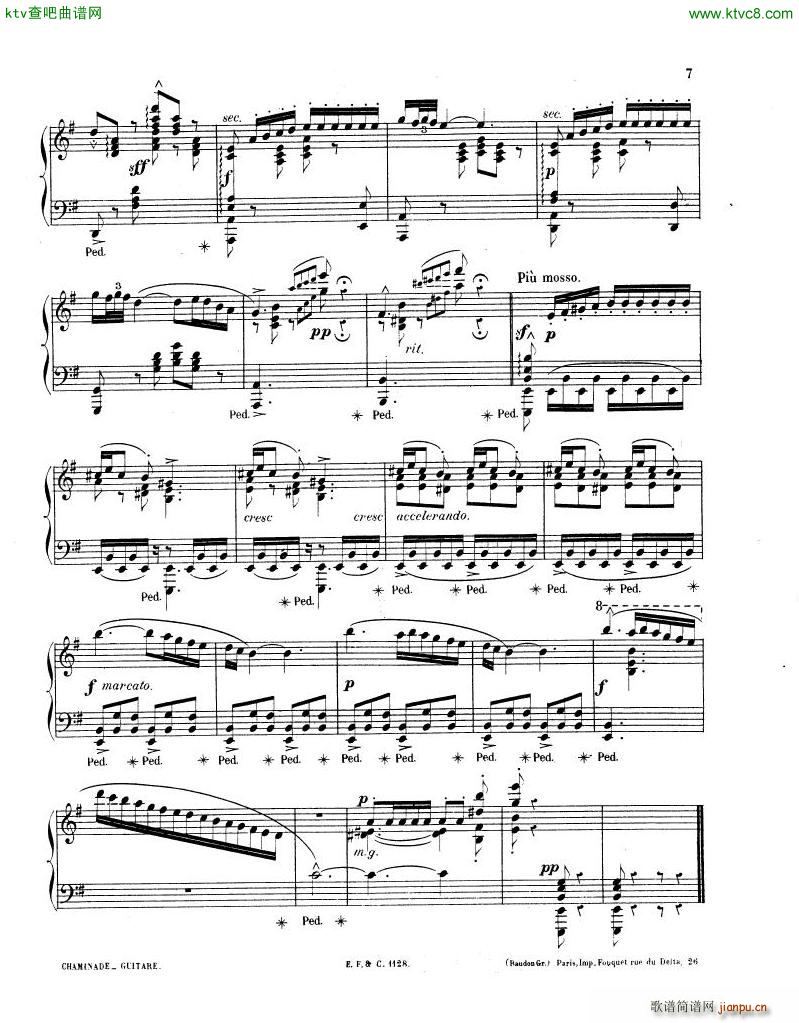 Chaminade Guitare(钢琴谱)6