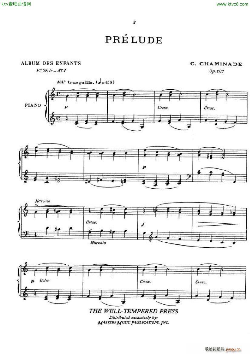 Chaminade Album des Enfants op 123(钢琴谱)1