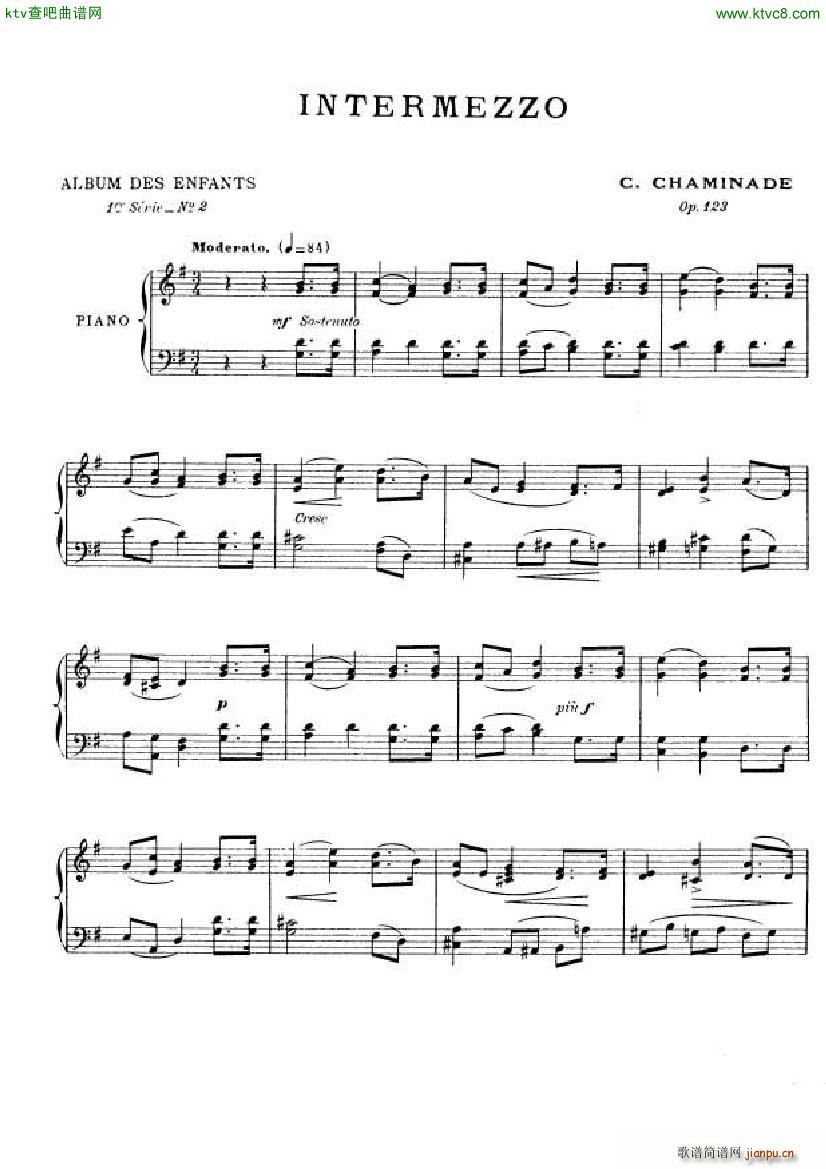 Chaminade Album des Enfants op 123(钢琴谱)3