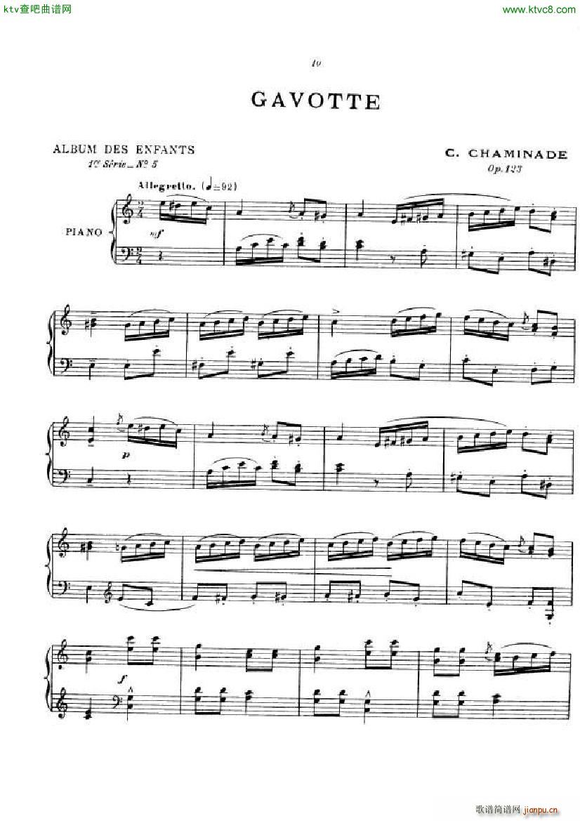 Chaminade Album des Enfants op 123(钢琴谱)9