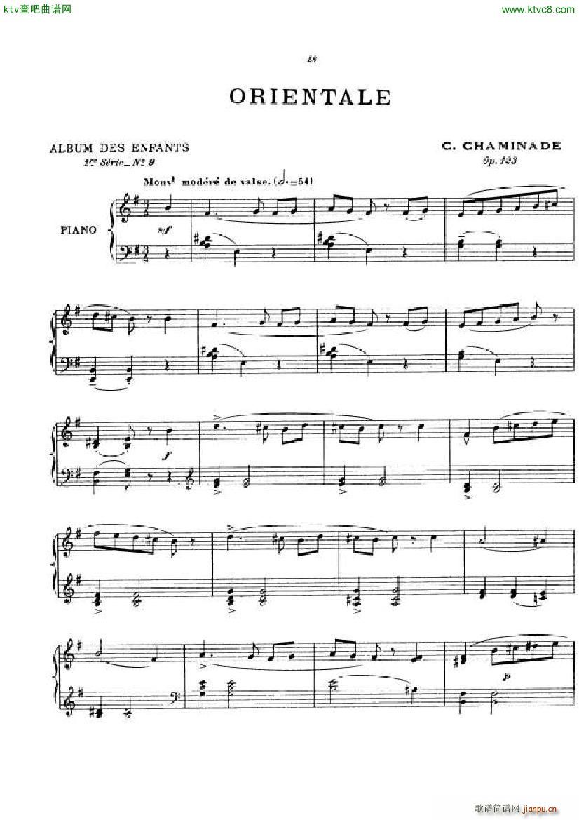 Chaminade Album des Enfants op 123(钢琴谱)17