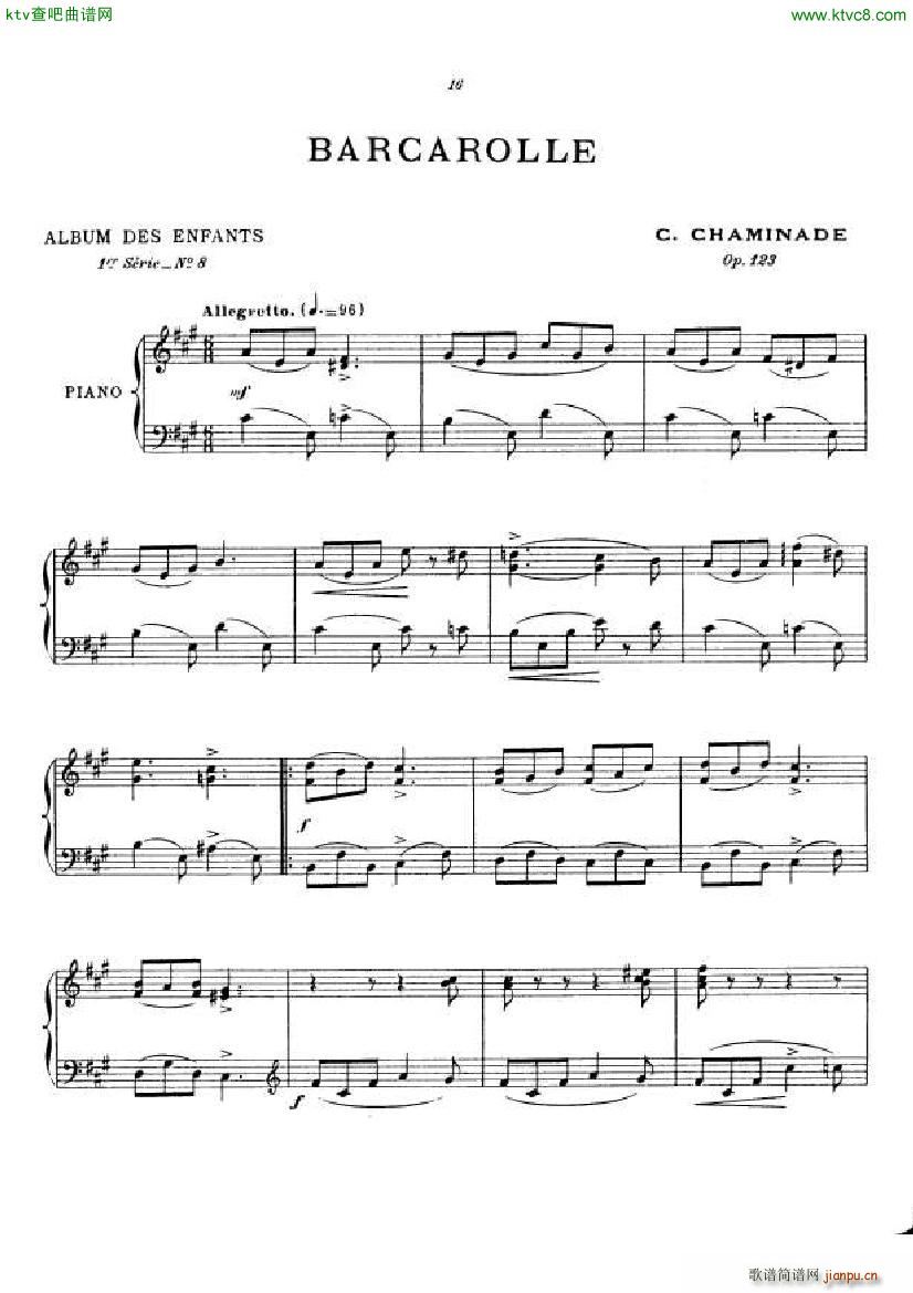 Chaminade Album des Enfants op 123(钢琴谱)15