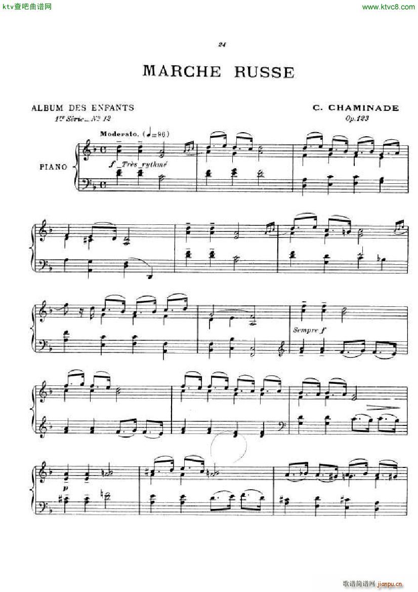 Chaminade Album des Enfants op 123(钢琴谱)21