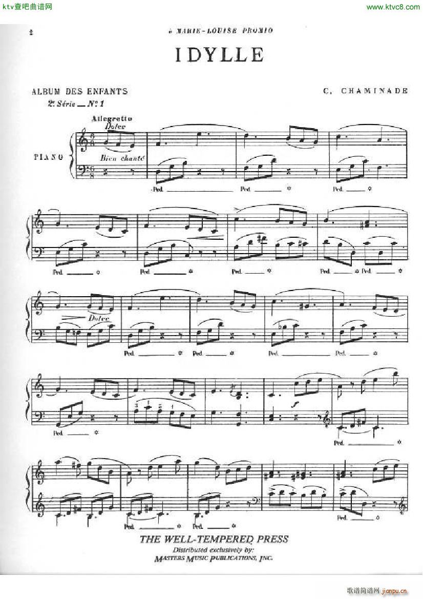 Chaminade Album des enfants 2e série op 126(钢琴谱)1