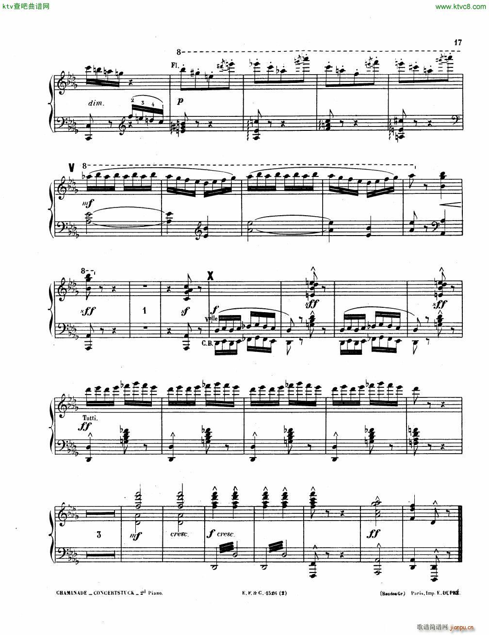 Chaminade Konzerstuck Op 40 reduction(钢琴谱)45