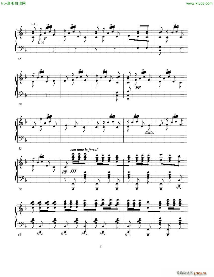 gurt chabrier espana(钢琴谱)3