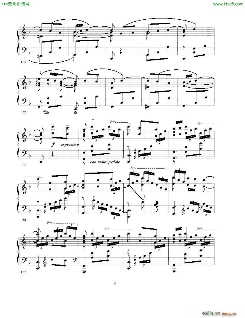 gurt chabrier espana(钢琴谱)8