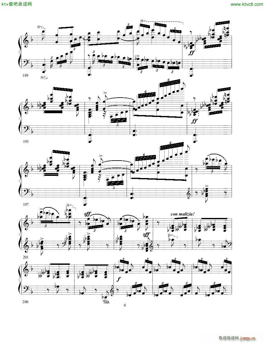 gurt chabrier espana(钢琴谱)9