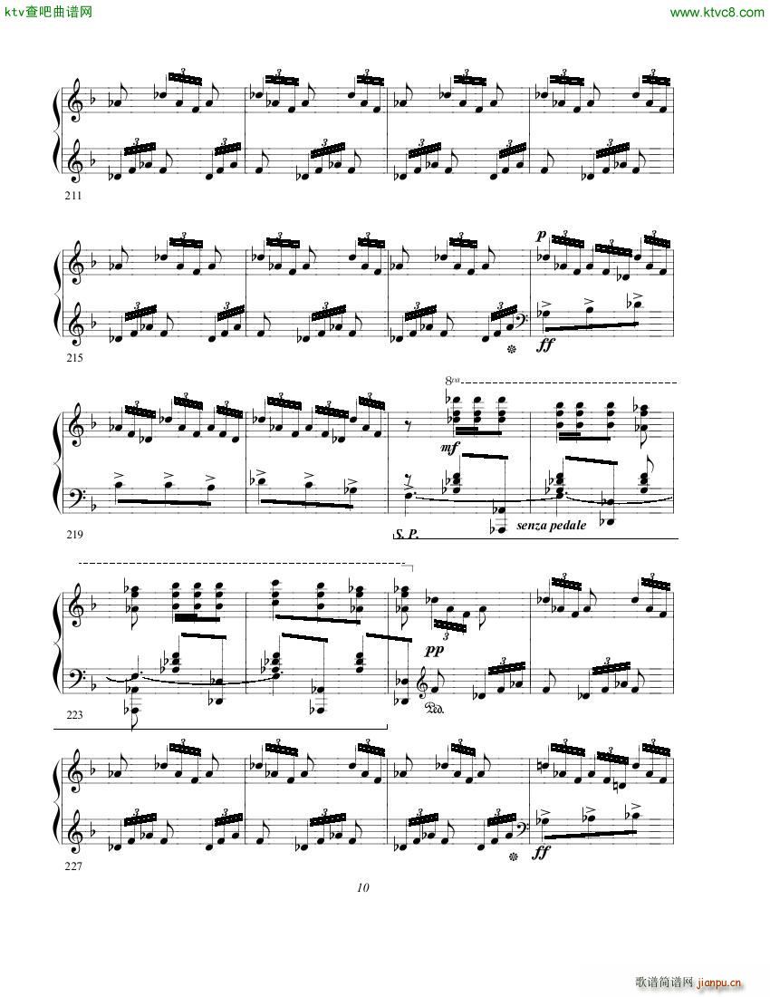 gurt chabrier espana(钢琴谱)10