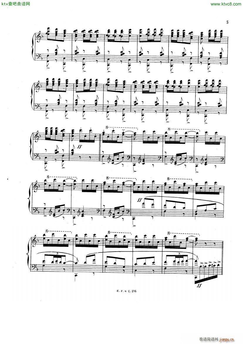 chevillard chabrier espana(钢琴谱)3