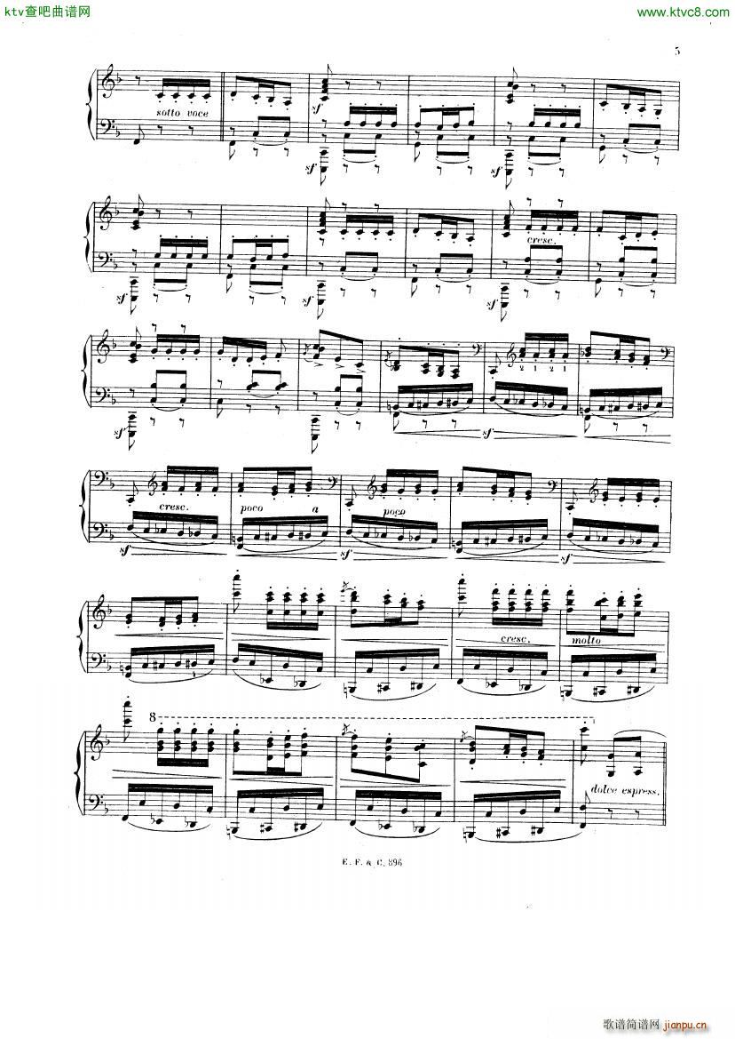 chevillard chabrier espana(钢琴谱)5