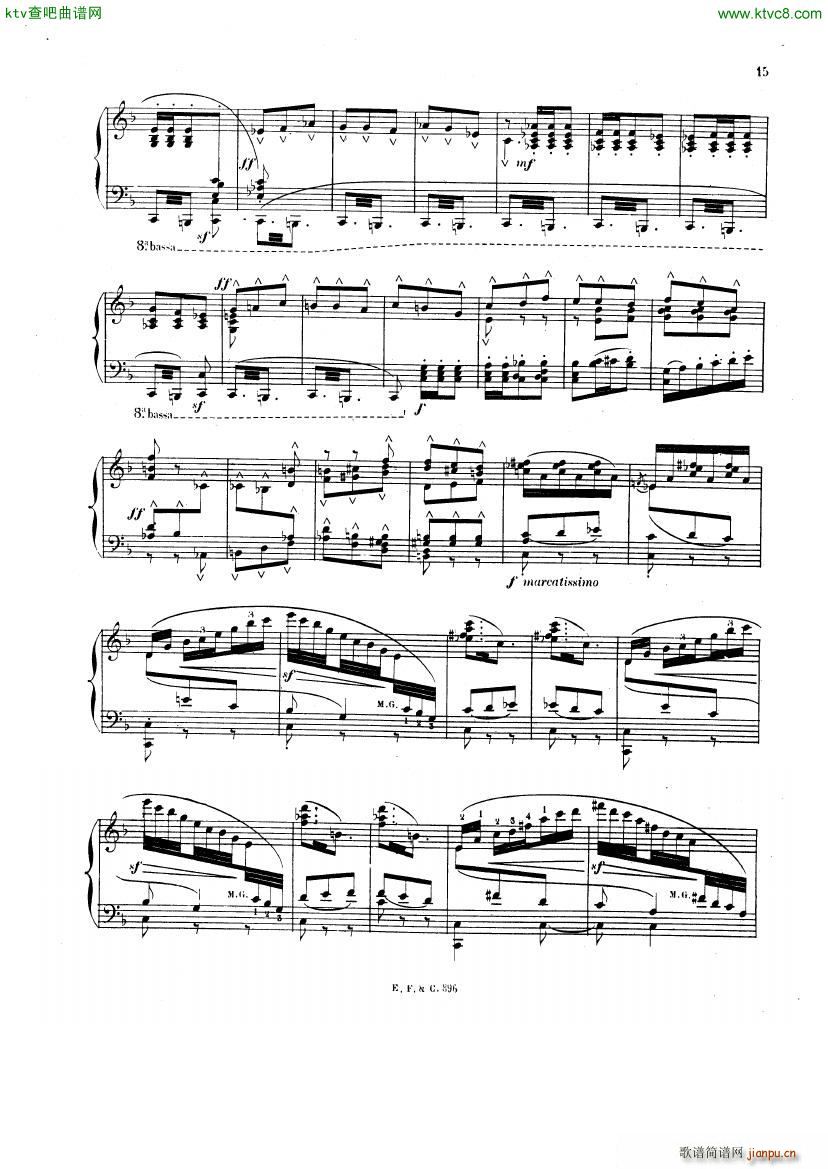chevillard chabrier espana(钢琴谱)15