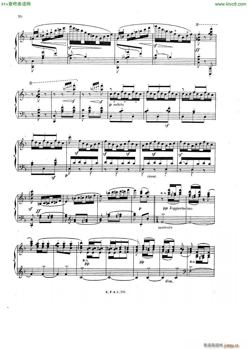 chevillard chabrier espana(钢琴谱)16