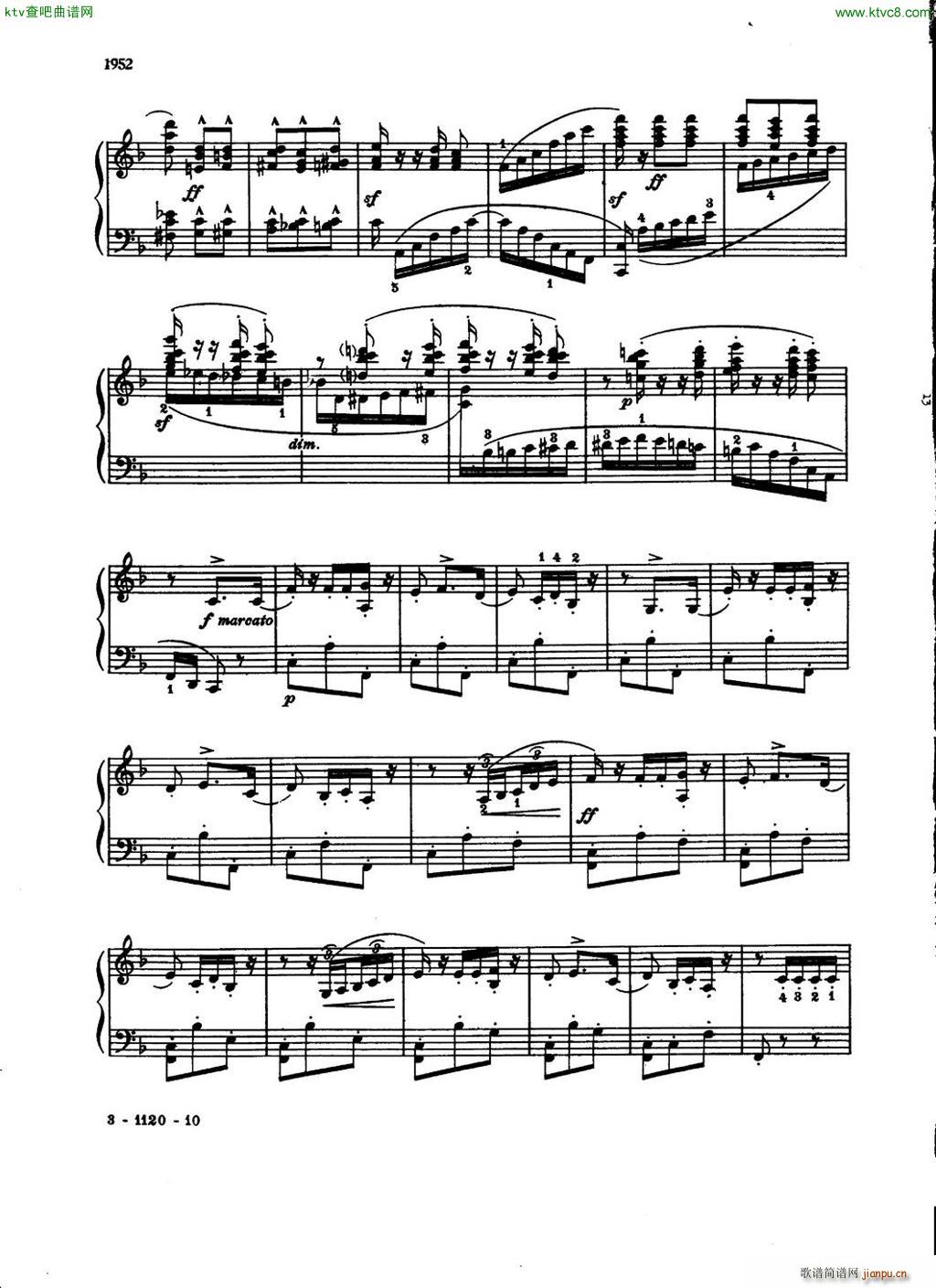 Chabrier Berge Espana(钢琴谱)3