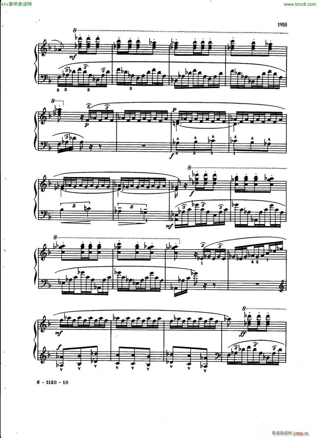 Chabrier Berge Espana(钢琴谱)6