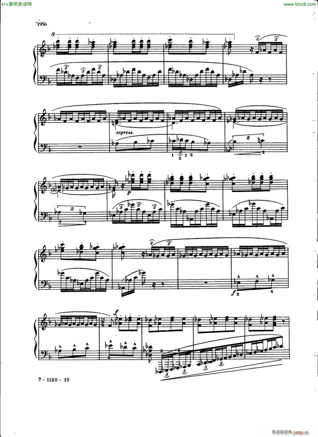 Chabrier Berge Espana(钢琴谱)7