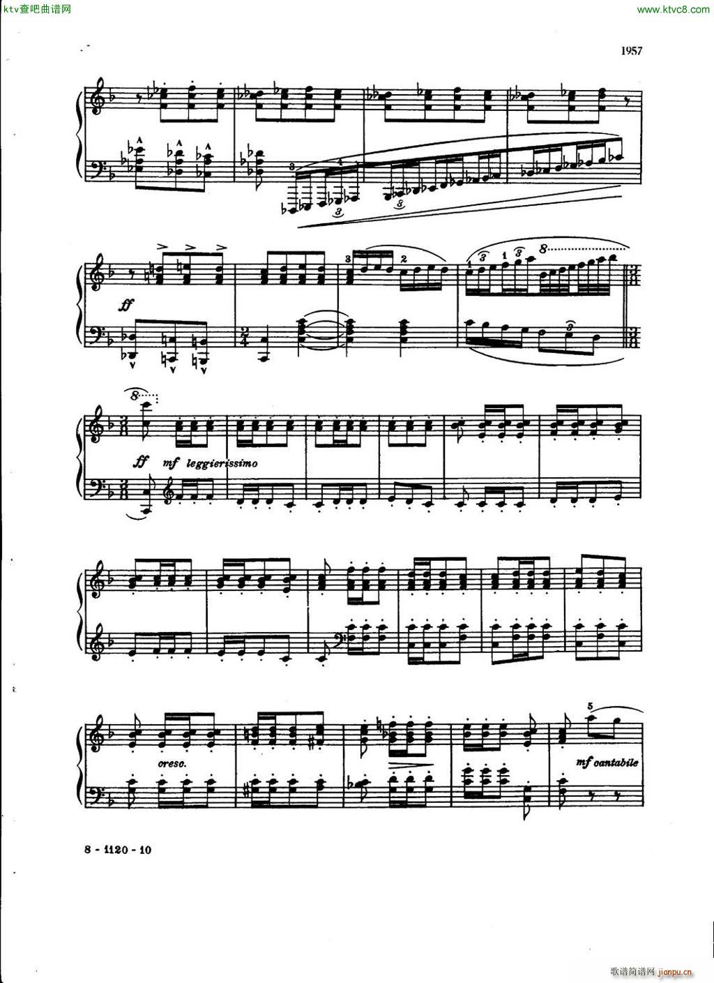 Chabrier Berge Espana(钢琴谱)8