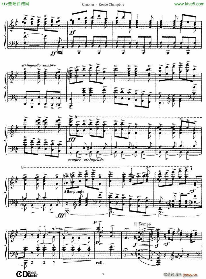 Chabrier Ronde Champêtre(钢琴谱)7