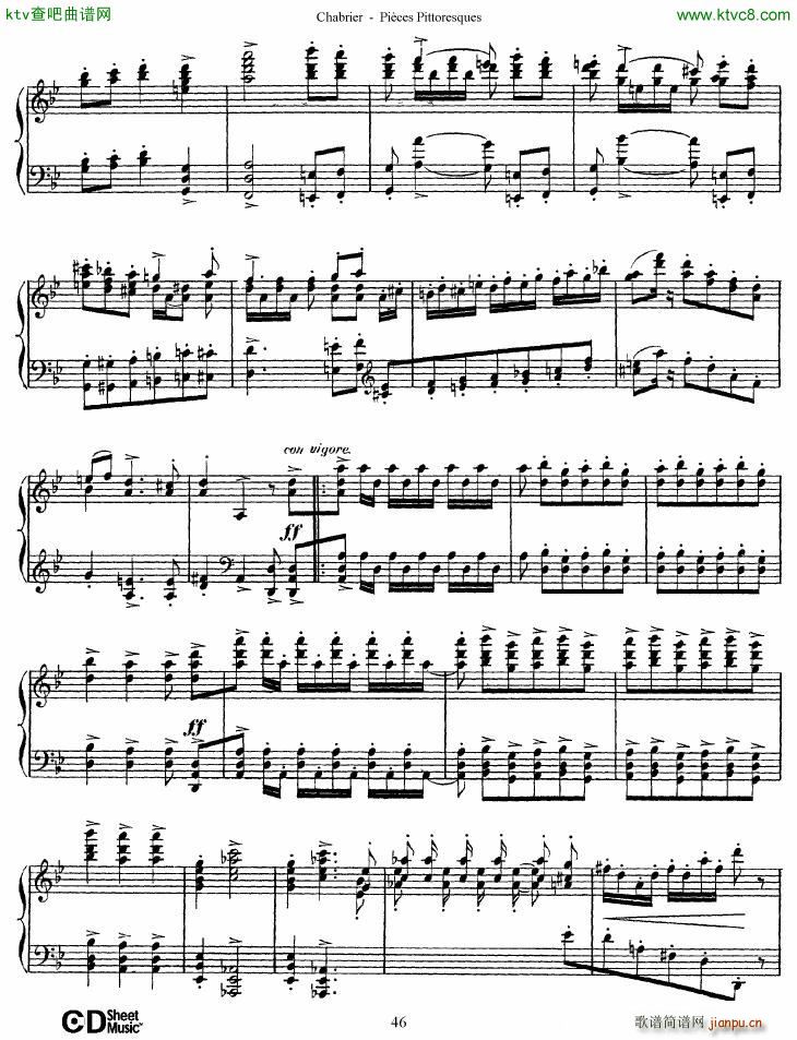 Chabrier Pièces Pittoresques 7 10(钢琴谱)17
