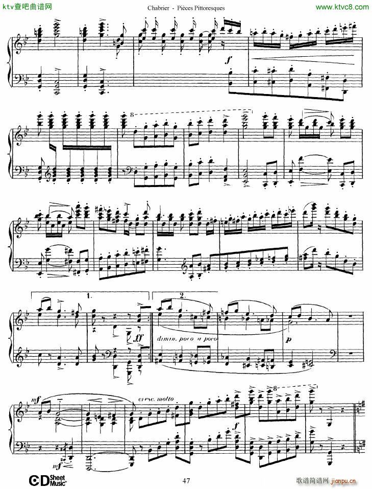 Chabrier Pièces Pittoresques 7 10(钢琴谱)18