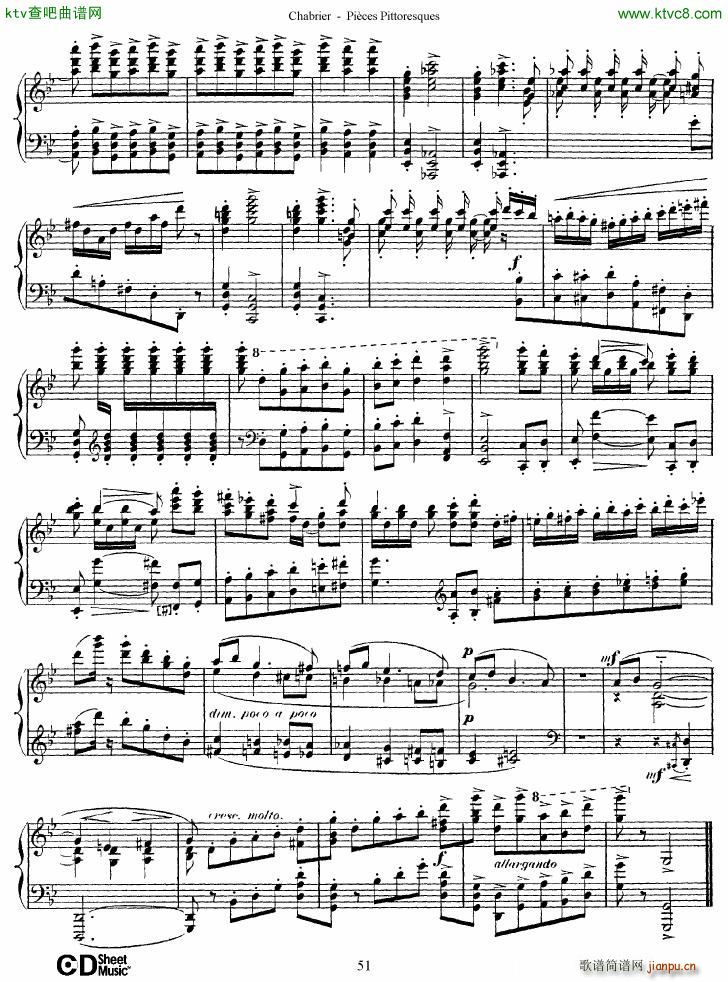 Chabrier Pièces Pittoresques 7 10(钢琴谱)22
