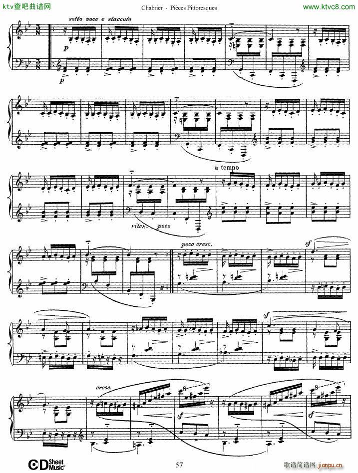 Chabrier Pièces Pittoresques 7 10(钢琴谱)28