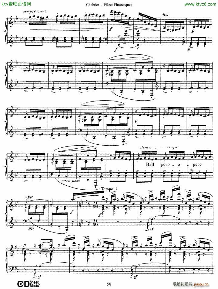 Chabrier Pièces Pittoresques 7 10(钢琴谱)29