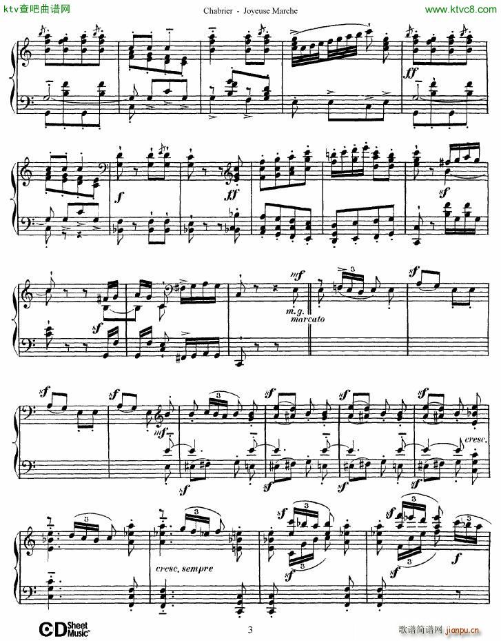 Chabrier Joyeuse Marche(钢琴谱)3