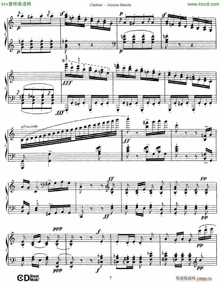 Chabrier Joyeuse Marche(钢琴谱)7