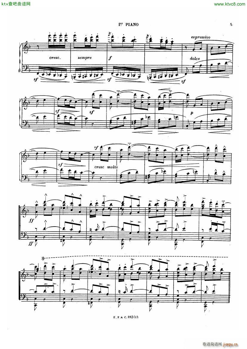 Chabrier Espana for two pianos(钢琴谱)5